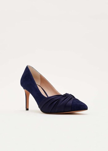 Phase Eight Kendal Court Heels Navy USA | 4509817-FH